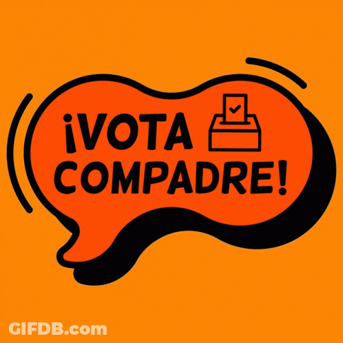 Blue Speech Bubble Saying Tu Voto Cuenta GIF