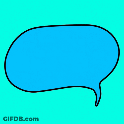 Blue Speech Bubble Saying Tu Voto Cuenta GIF