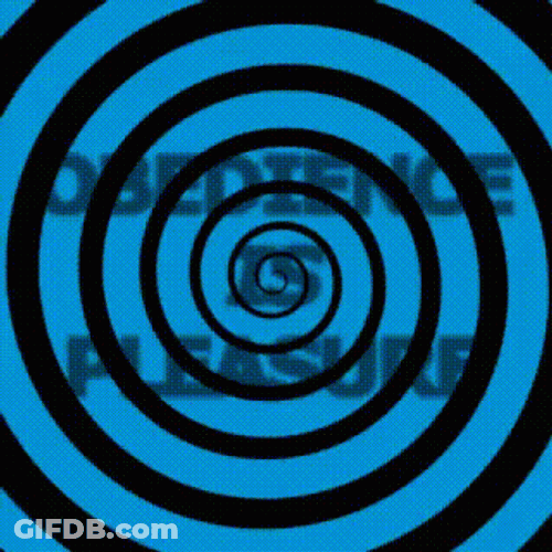 Blue Spiral Obedience Is Pleasure GIF