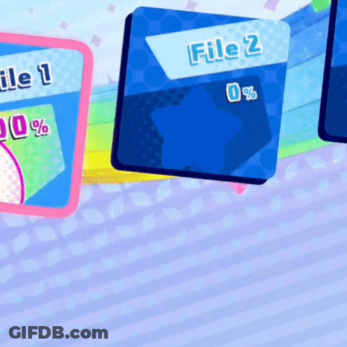 Blue Square Saying File 2 GIF