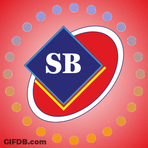 Blue Square With Letter SB GIF