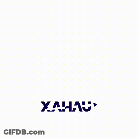 Blue Square With White X And Xahau Below GIF
