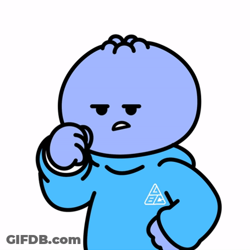 Blue Sticker Back It Up GIF