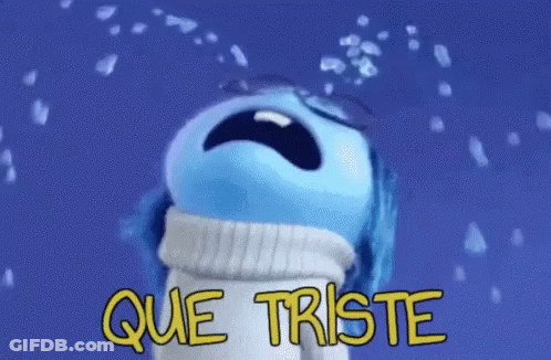Blue Stuffed Animal Crying Que Triste GIF