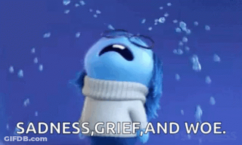 Blue Stuffed Animal Crying Sadness Grief Woe GIF