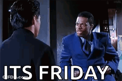 Blue Suit Man Talking To Black Suit Man GIF