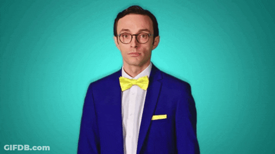 Blue Suited Man Signals Will Do GIF