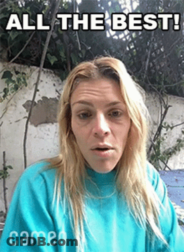 Blue Sweater Woman Funny Face All The Best GIF