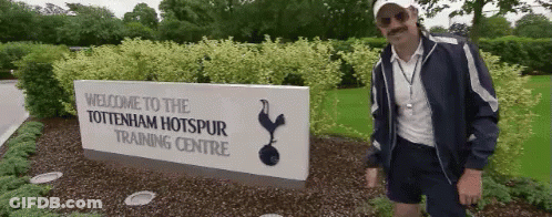 Blue Tottenham Hotspur Flag Saying Happy Birthday Josh GIF