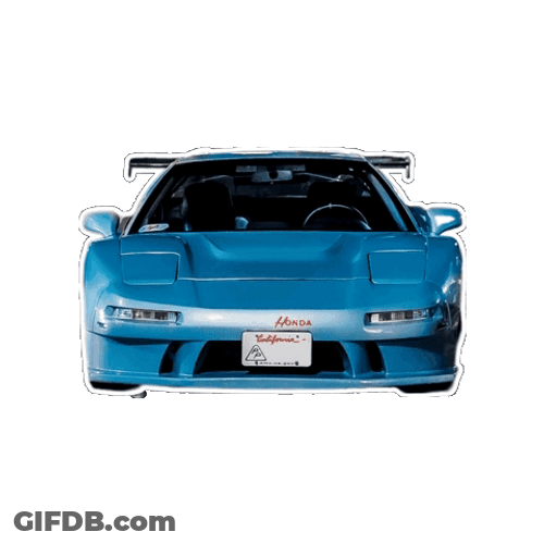 Blue Toyota Supra Rotating GIF