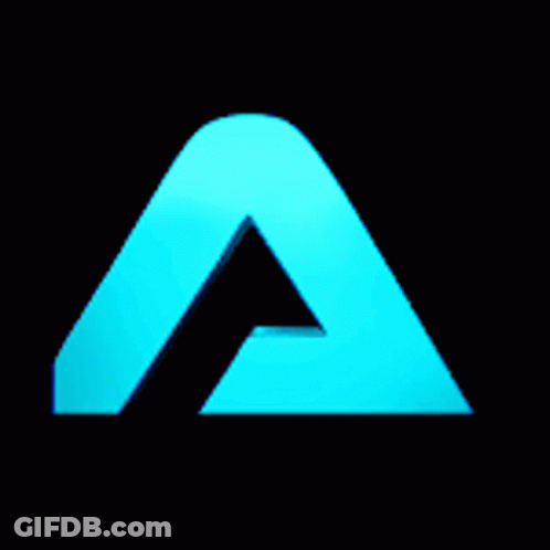 Blue Triangle Optical Illusion GIF