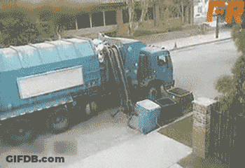 Blue Truck Parked With Fox Logo GIF