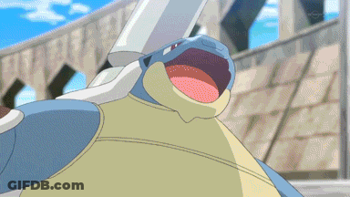 Blue Turtle With White Shell GIF