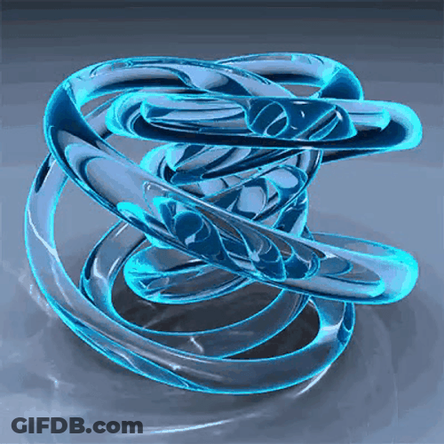 Blue Water Spiralling GIF