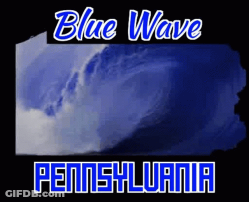 Blue Wave In Pennsylvania GIF