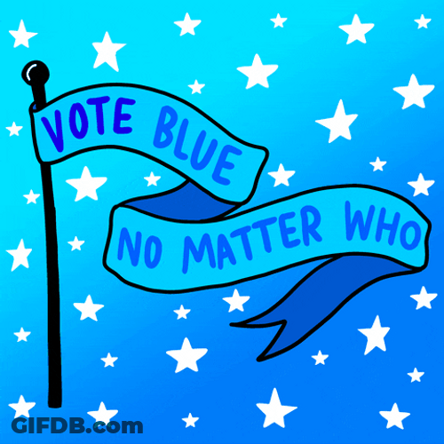 Blue Wave Ribbon GIF