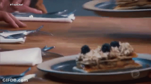 Blueberry Cake On Plate GIF