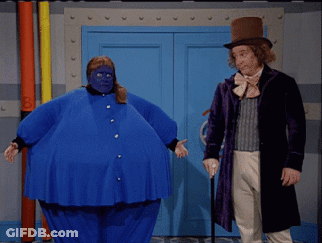 Blueberry Girl From Willy Wonka GIF