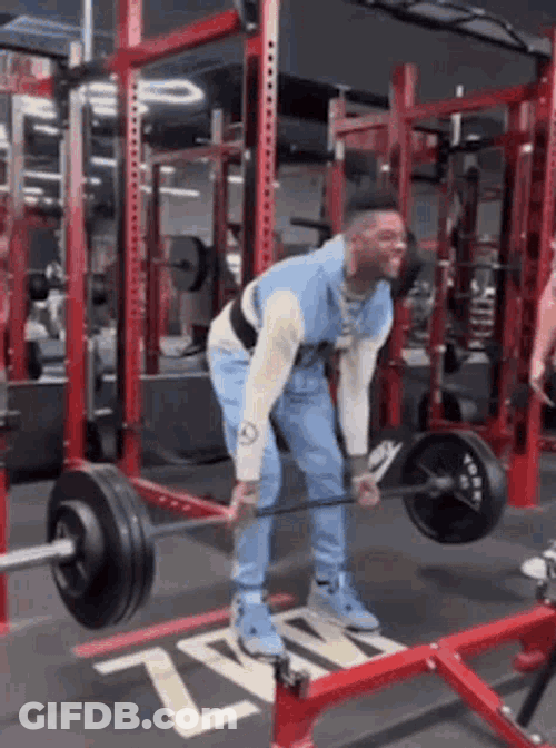 Blueface Lifting GIF