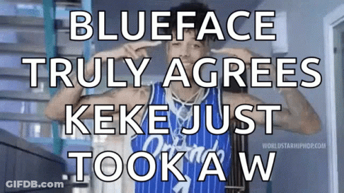 Blueface Truly Agrees Kake Just Took A W GIF