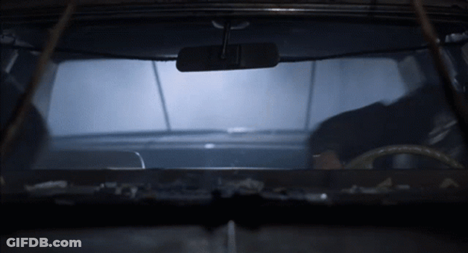 Blues Brothers Driving Car GIF