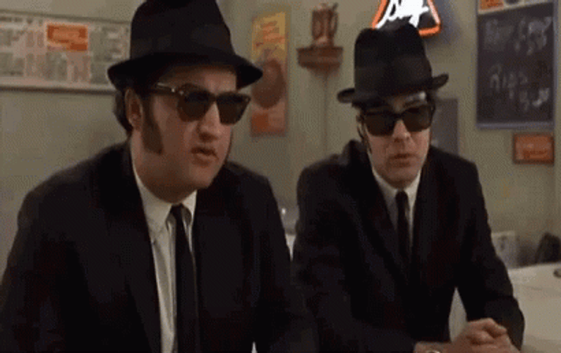 Blues Brothers Fried Chickens And Toast GIF