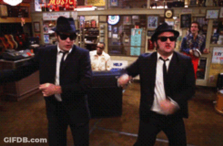 Blues Brothers Groovy Dancing GIF