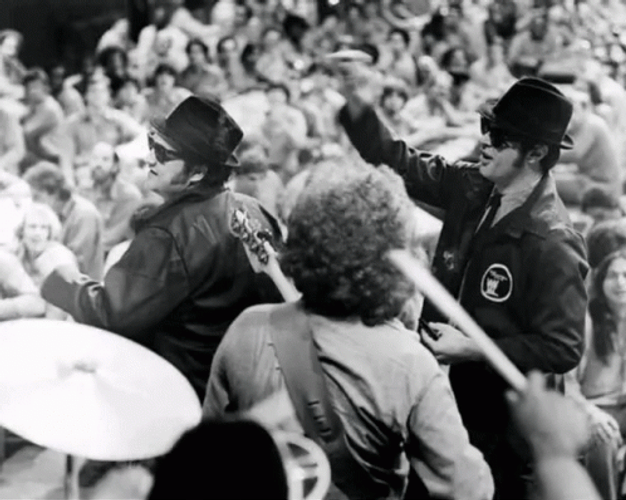 Blues Brothers Photograph Glitch GIF