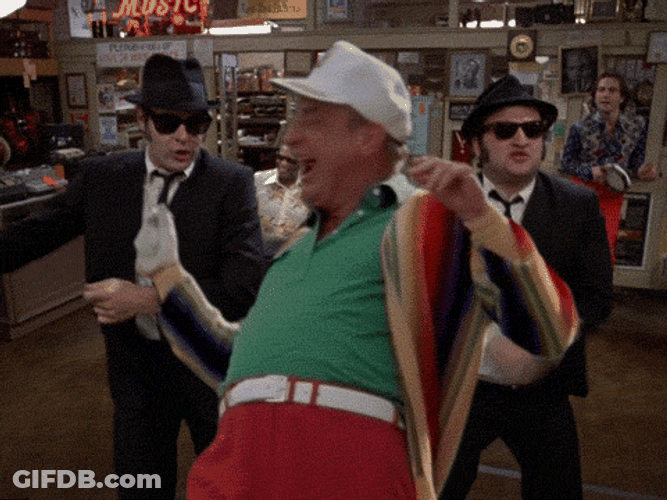 Blues Brothers Rodney Dangerfield Dancing GIF