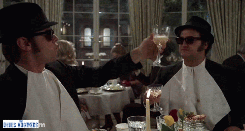 Blues Brothers Toasting GIF