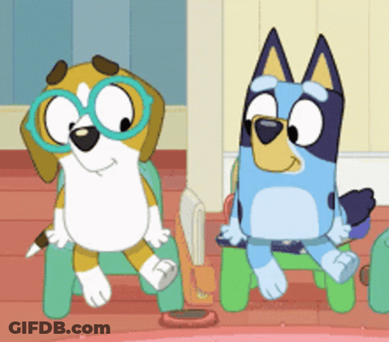 Bluey And A Friend GIF