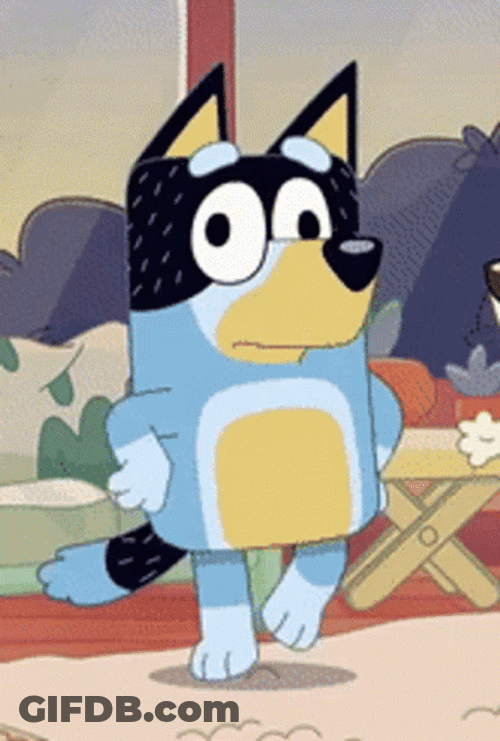 Bluey Bandit Heeler Dancing GIF
