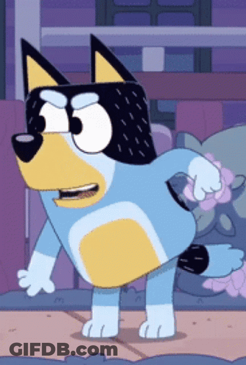 Bluey Bandit Smacking His Bum GIF