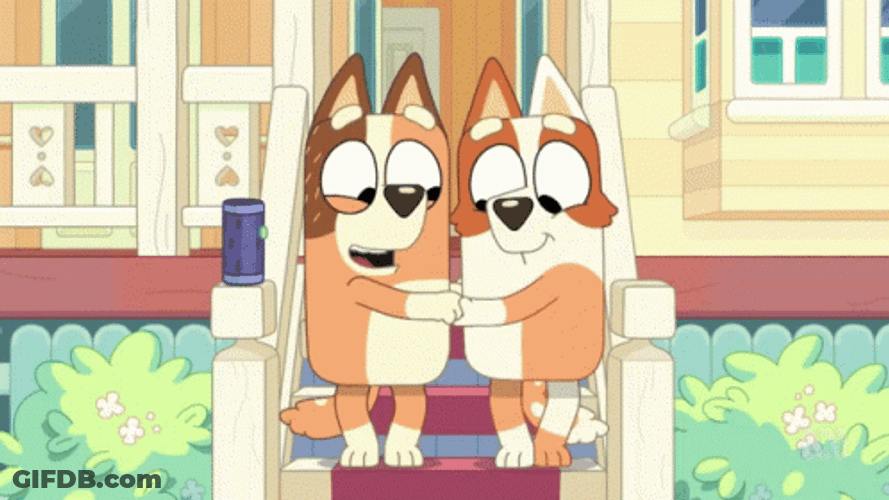 Bluey Chili Brandy Dancing GIF