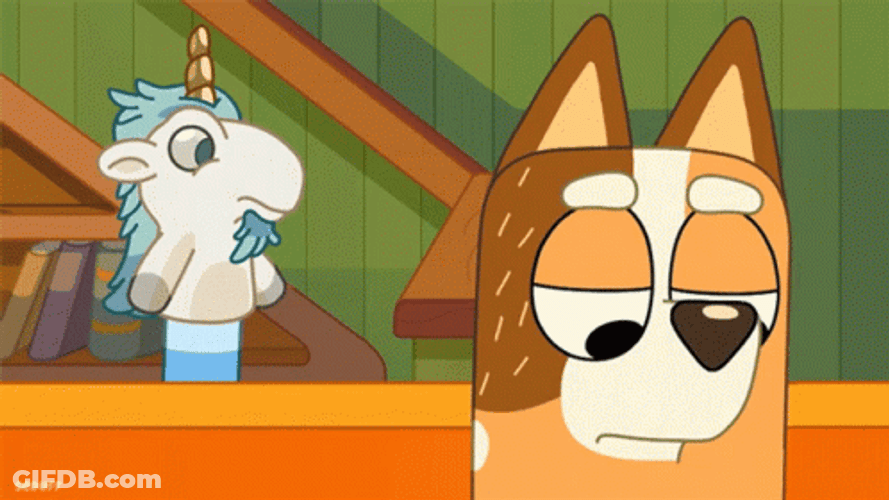 Bluey Chilli Heeler Regret GIF