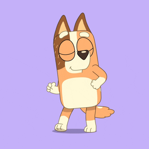 Bluey Cute Move Wiggle GIF