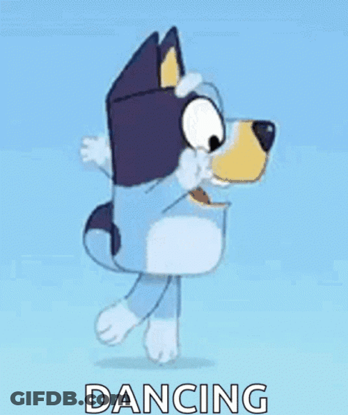 Bluey Heeler Dancing GIF