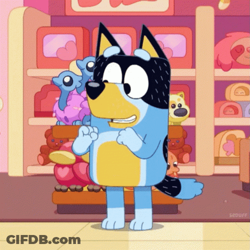 Bluey Heeler Punch GIF