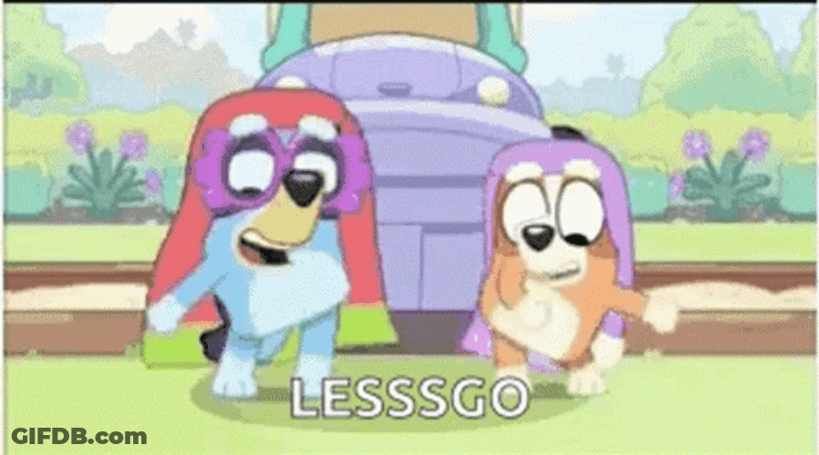 Bluey Let's Go GIF