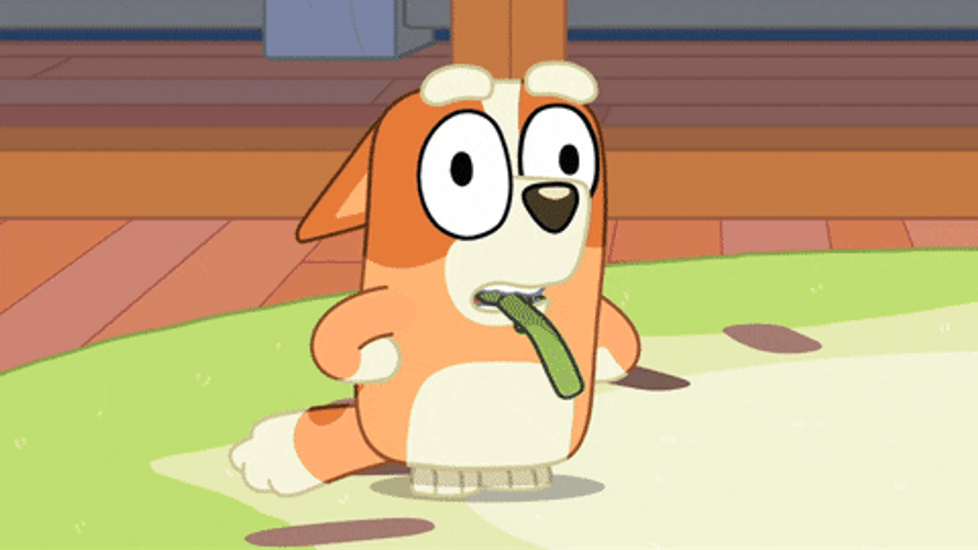 Bluey Screaming Ahhh GIF