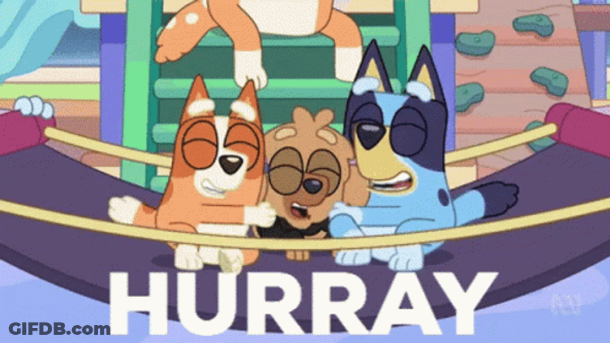 Bluey We Made It GIF