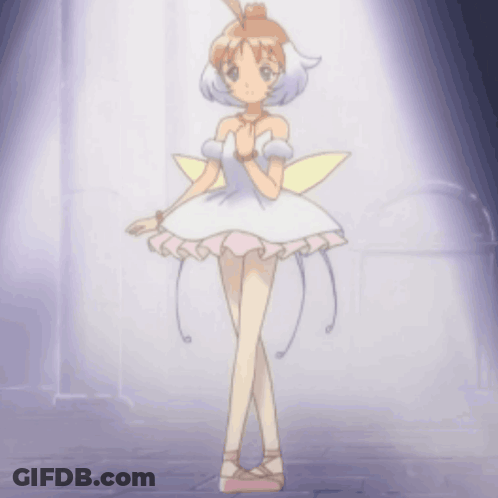 Blurred Ballerina In Pink And White Dress GIF