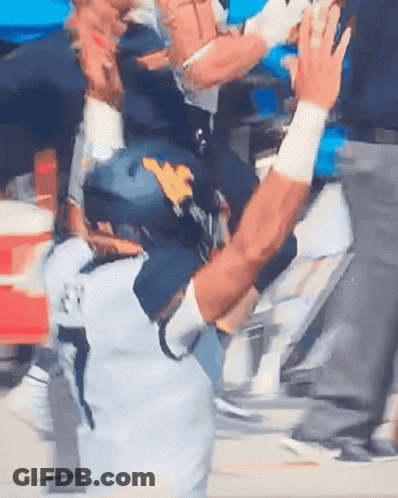 Blurred Baseball Player Number 1 Jersey GIF