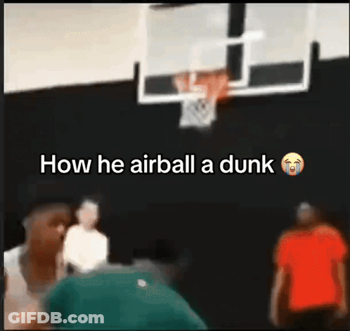 Blurred Basketball Court How He Airball A Dunk GIF