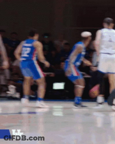 Blurred Basketball Game With UK GIF
