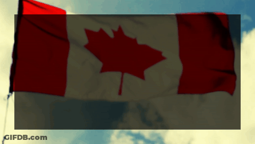 Blurred Canadian Flag With Maple Leaf GIF