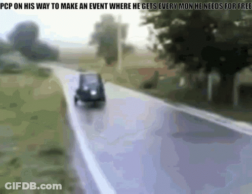 Blurred Car Driving Down Road GIF