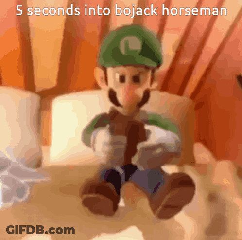 Blurred Cartoon 5 Seconds Into Bojack Horseman GIF