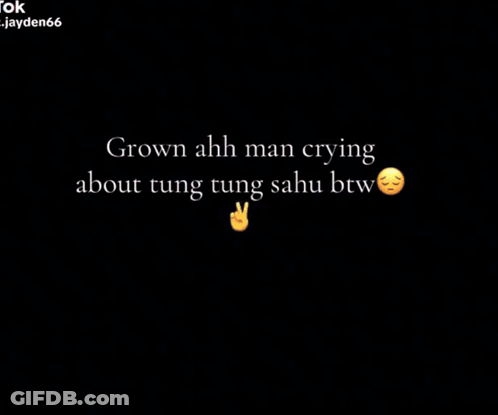 Blurred Cell Phone Grown Ahh Man Crying About Tung Tung Satu Btw GIF