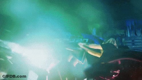 Blurred Concert Crowd U2n GIF